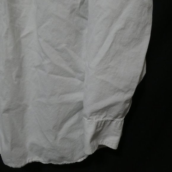 OLD NAVY | Slim Fit | large | 100% Cotton | Textured White Button-Up Dress Shirt - Picture 16 of 16